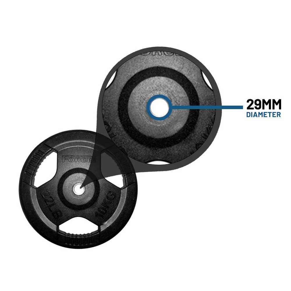 Force USA Rubber Coated 29mm Standard Weight Plates (Sold Individually)
