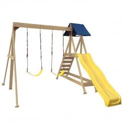 WonderFit Kids Swing Set With Climbing Frame In Stock