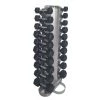 Force USA 1-10kg Rubber Hexagonal Dumbbell Set W/ Rack In Stock