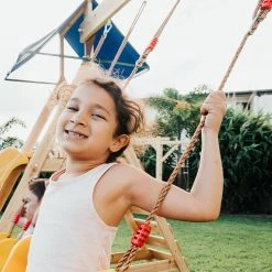 WonderFit Kids Swing Set With Climbing Frame In Stock