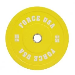 In Stock Force USA Pro Grade Coloured Bumper Plates (Sold Individually)