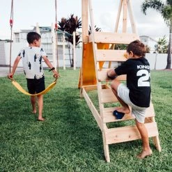 WonderFit Kids Swing Set With Climbing Frame In Stock