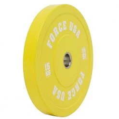 In Stock Force USA Pro Grade Coloured Bumper Plates (Sold Individually)