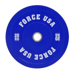 In Stock Force USA Pro Grade Coloured Bumper Plates (Sold Individually)