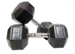 Morgan Rubber Hex Dumbbells (Sold Individually)