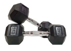 Morgan Rubber Hex Dumbbells (Sold Individually)