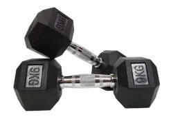 Morgan Rubber Hex Dumbbells (Sold Individually)