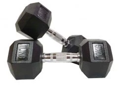 Morgan Rubber Hex Dumbbells (Sold Individually)