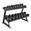 Strength Morgan Rubber Hex Dumbbell Rack - DLX